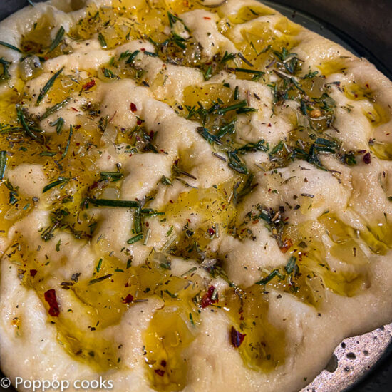 focaccia bread dough