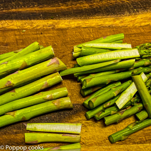 asparagus for the chicken dinner