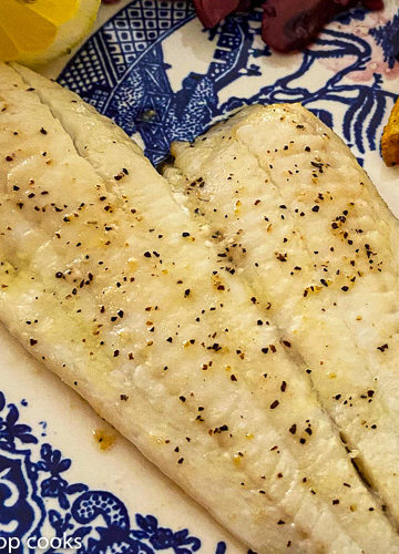 flounder dinner