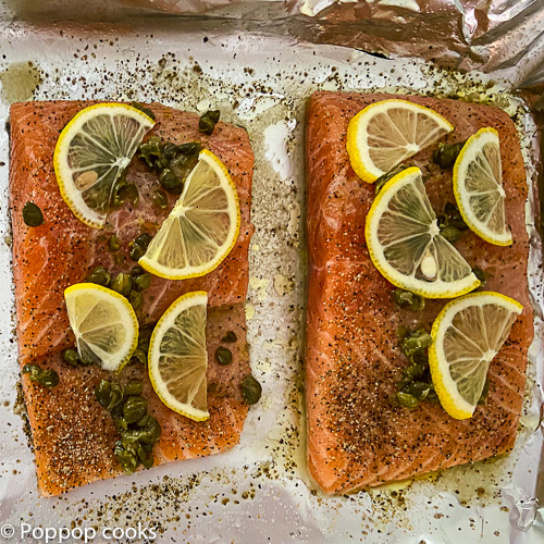 Baked salmon