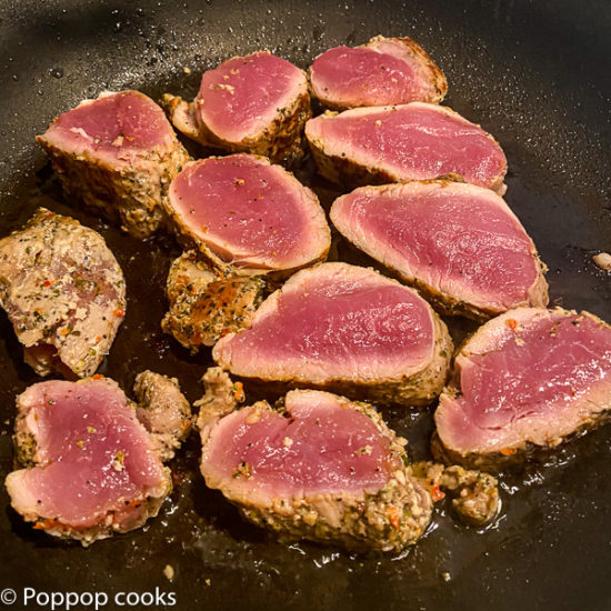 pork tenderloin slices