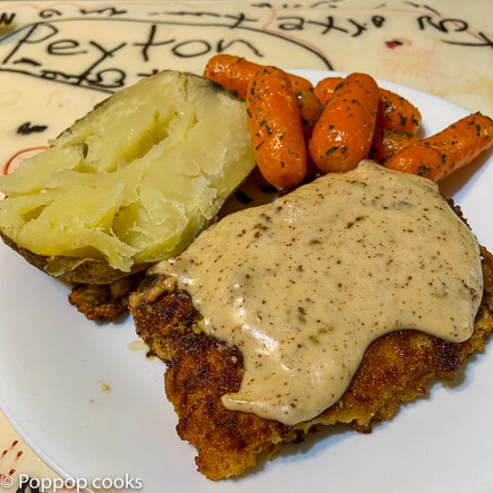 chicken fried steak dinner