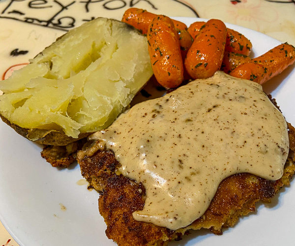 chicken fried steak dinner