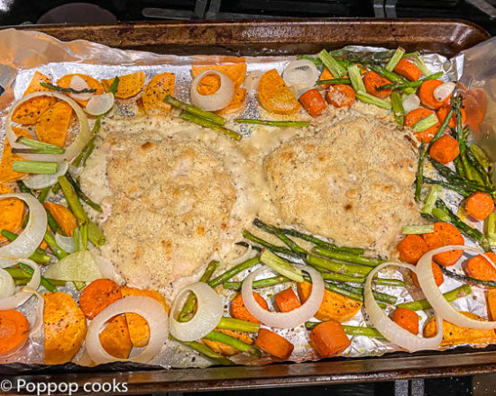 Easy Sheetpan Chicken Dinner