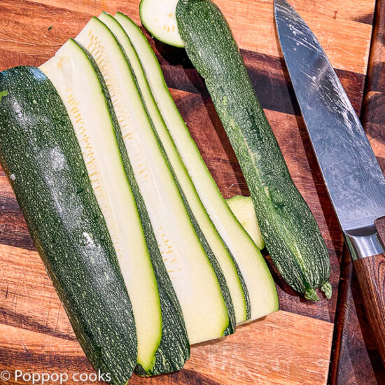 Zucchini sliced