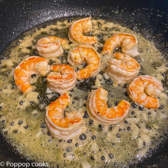 shrimp cooking