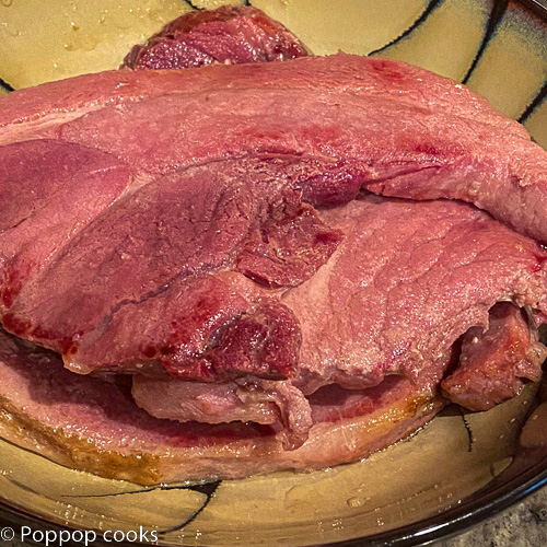 cooked up ham steaks